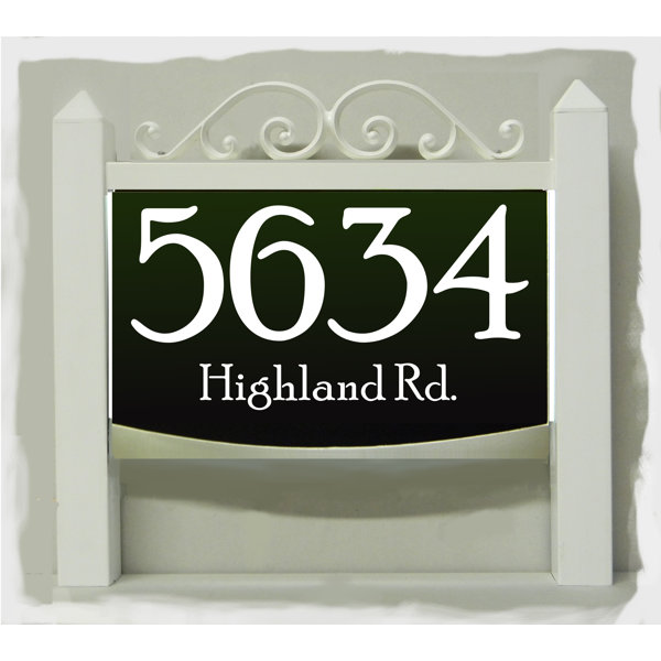 EZStreetSigns Traditional LED address sign with plug in transformer